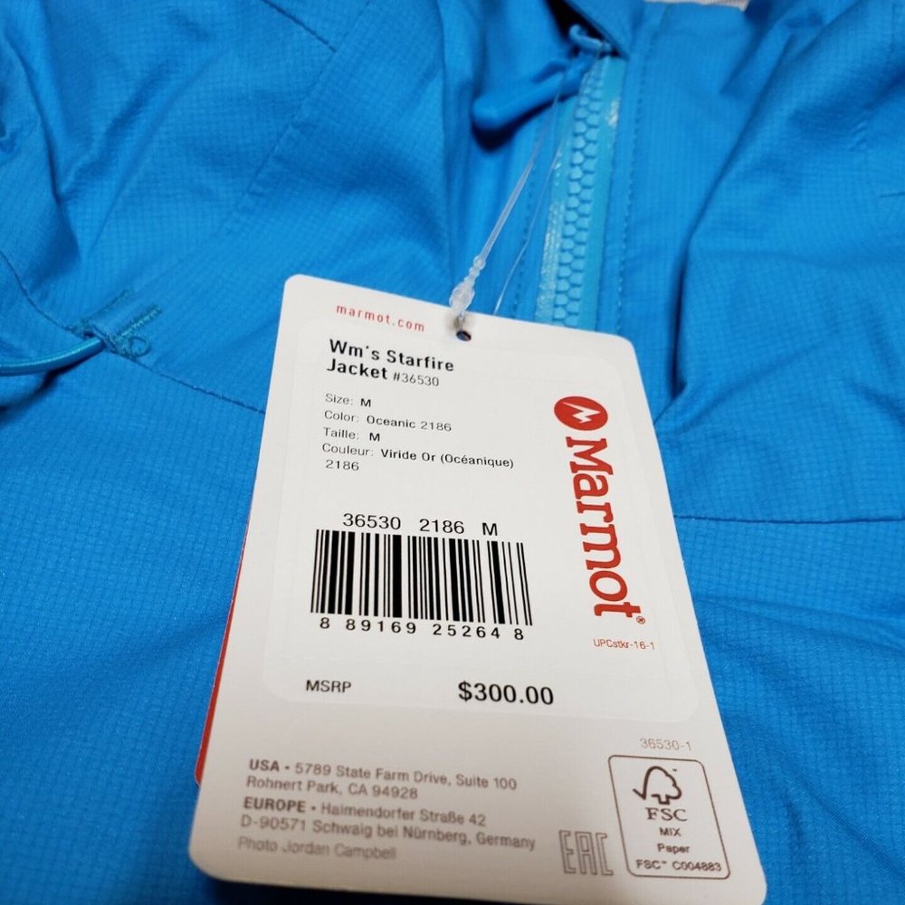 Marmot Starfire Jacket Women's Medium Blue - Picture 3 of 9